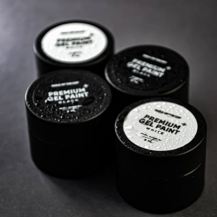 NOTD Gel paint wipe Black, 5 ml, чорна гель-фарба з липким шаром #6