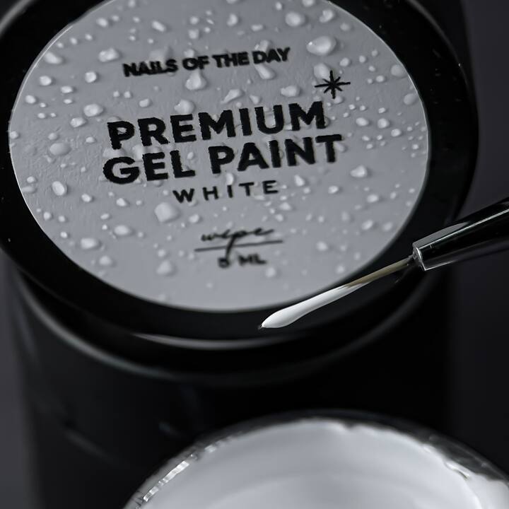 NOTD Gel paint wipe White, 5 ml, біла гель-фарба з липким шаром #3