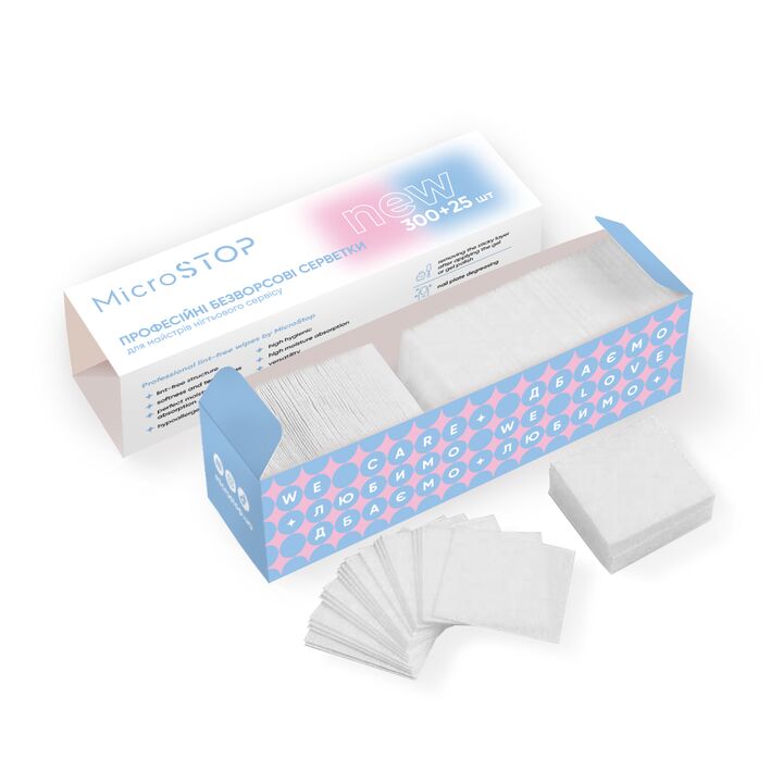 MICROSTOP. Безворсові серветки для манікюру, 325 шт #2