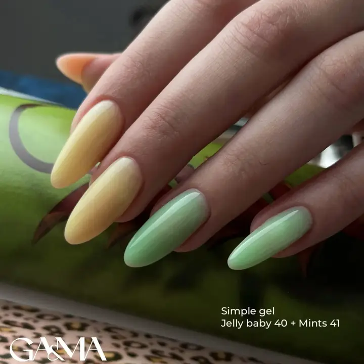 GA&MA. Simple builder gel #40 Jelly Baby, 15 ml, гель без опилу #2