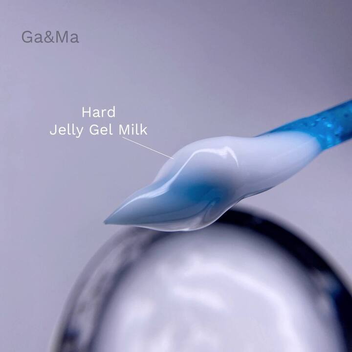 GA&MA. Hard Jelly Gel, Milky, 30 ml, гель-желе молочний #3