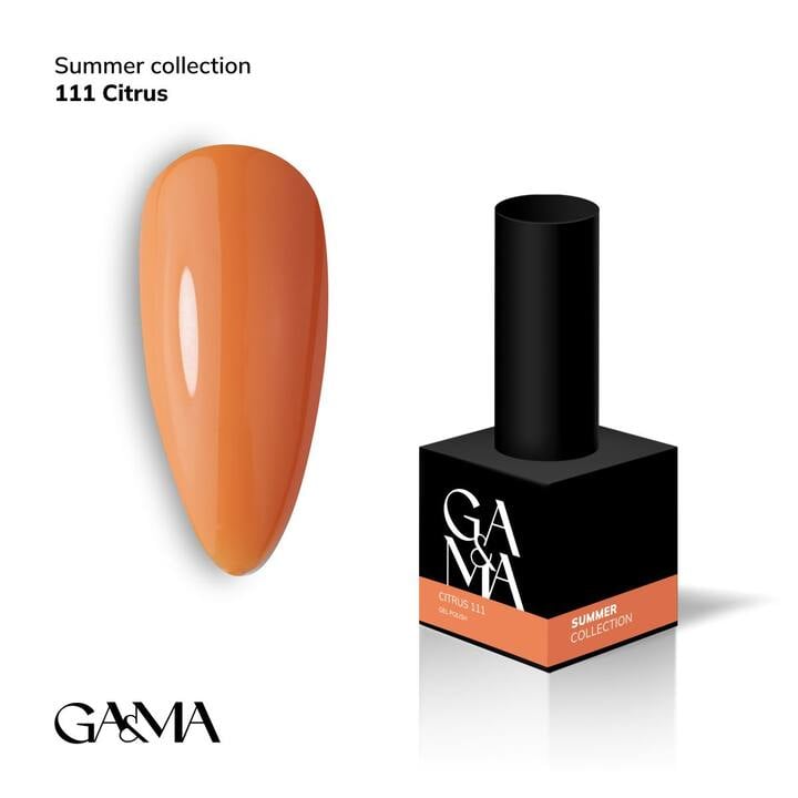 GA&MA. Gel polish #111 Citrus, 10 ml, gel polish, Citrus #1