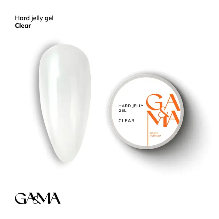 GA&MA. Hard Jelly Gel, Clear, 30 ml, гель-желе прозорий #1