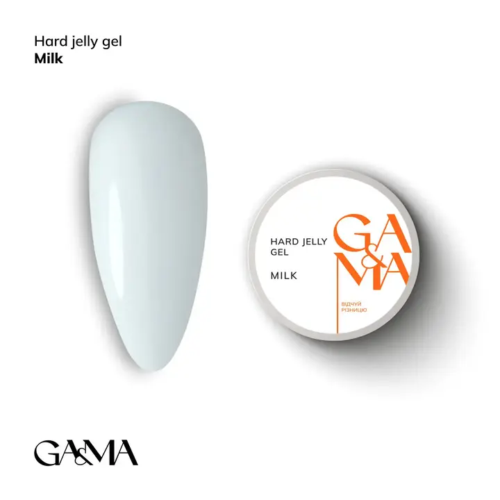 GA&MA. Hard Jelly Gel, Milky, 30 ml, гель-желе молочний #1