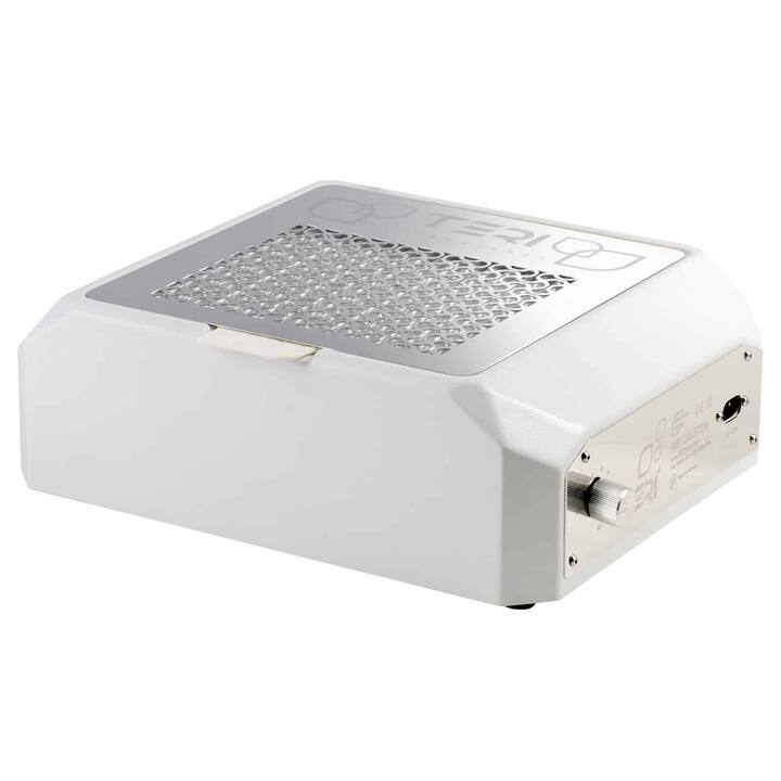 TERI. Desktop portable Nail dust Collector "Teri Diamond", Витяжка настільна, біла зі сталевою решіткою "metallic" #1