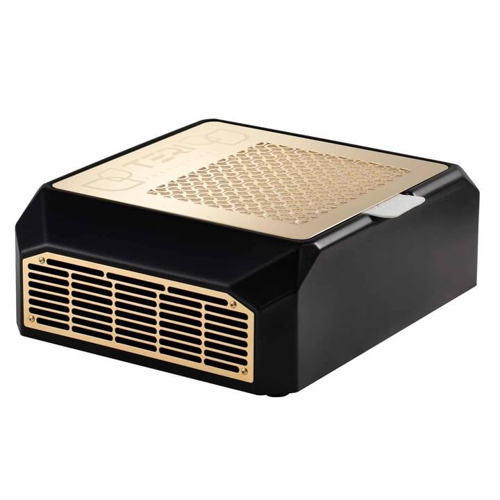 TERI. Desktop portable Nail dust Collector "Teri Diamond", Витяжка настільна, чорна зі сталевою решіткою "gold" #2