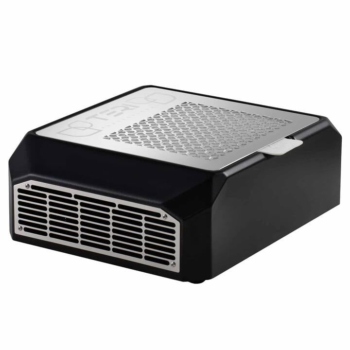 TERI. Desktop portable Nail dust Collector "Teri Diamond", Витяжка настільна, чорна зі сталевою решіткою "metallic" #2