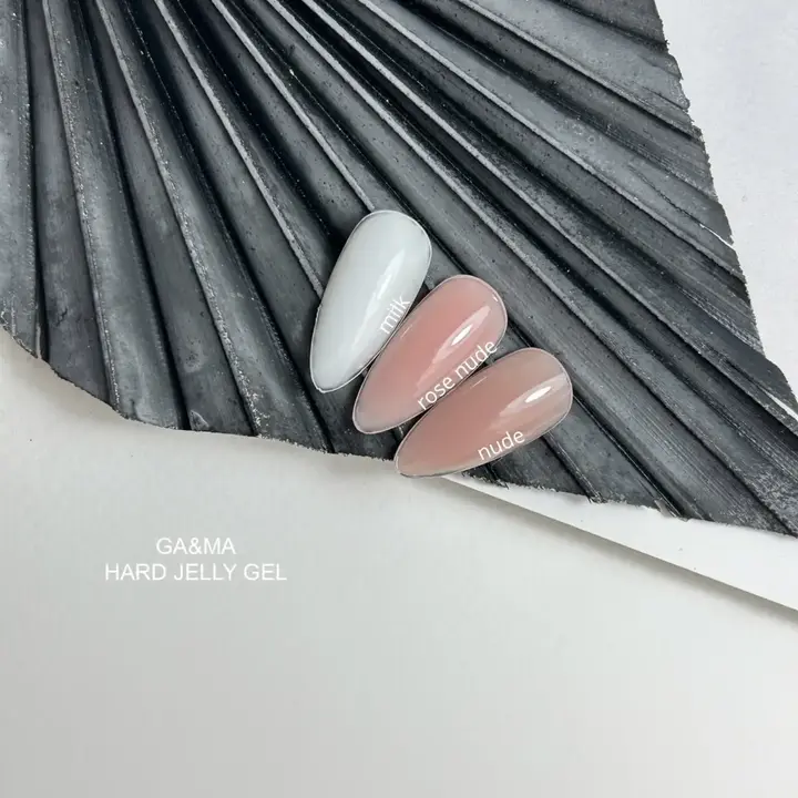 GA&MA. Hard Jelly Gel, Milky, 30 ml, гель-желе молочний #4
