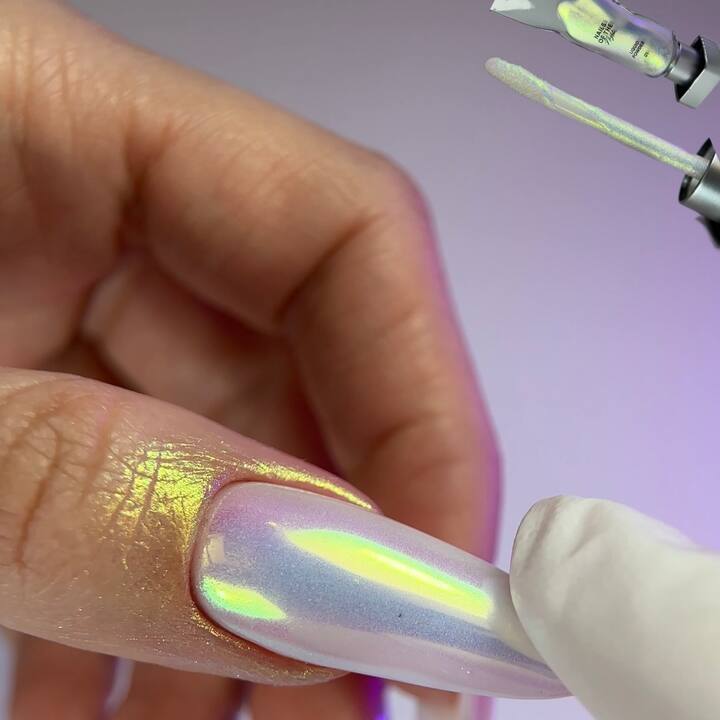 NOTN Втирка рідка Liquid powder 01 (перелив зеленого та фіолетового), 5 g #2