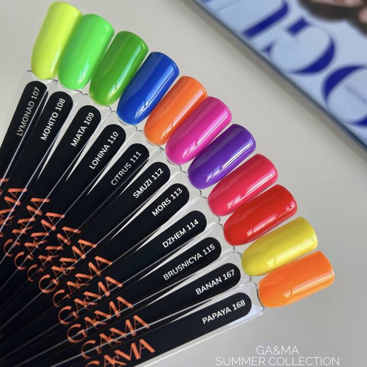 GA&MA. Gel polish #168 PAPAYA, 10 ml, гель-лак #3