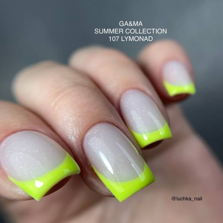 GA&MA. Gel polish #107 Lemonade, 10 ml, gel polish #8