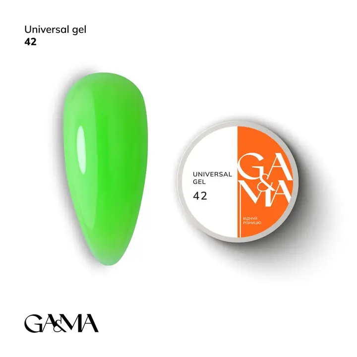 GA&MA. Universal builder gel #42, 15 ml, гель без опилу #1