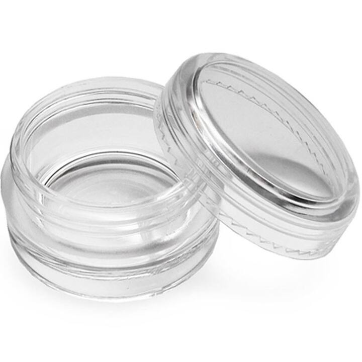 Баночка пластикова, 3 ml, прозора з прозорою кришкою #1