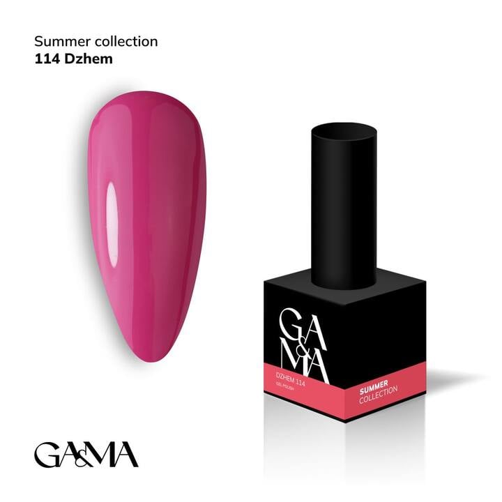 GA&MA. Gel polish #114 JAM, 10 ml, gel polish, Confiture #1