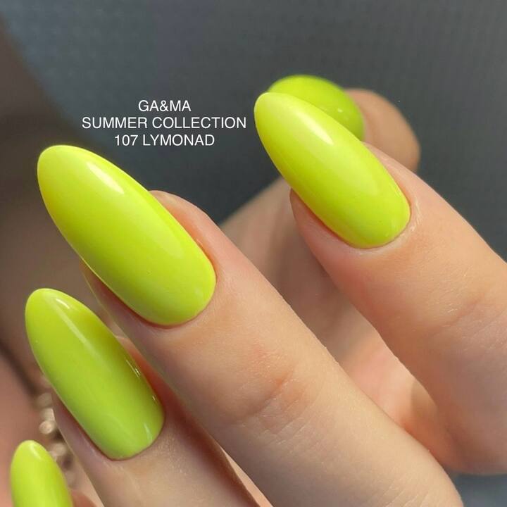 GA&MA. Gel polish #107 Lemonade, 10 ml, gel polish #5