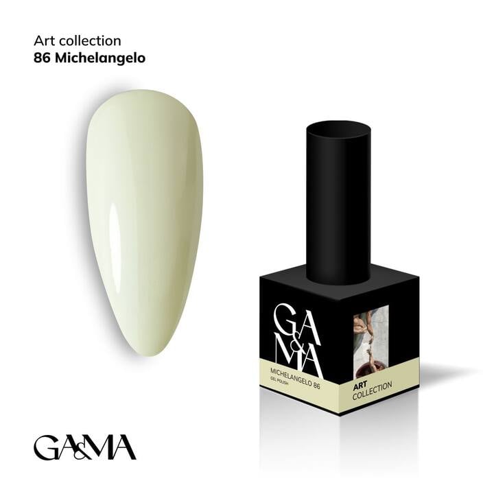 GA&MA. Gel polish #86 Michelangelo, 10 ml, vernis gel #1