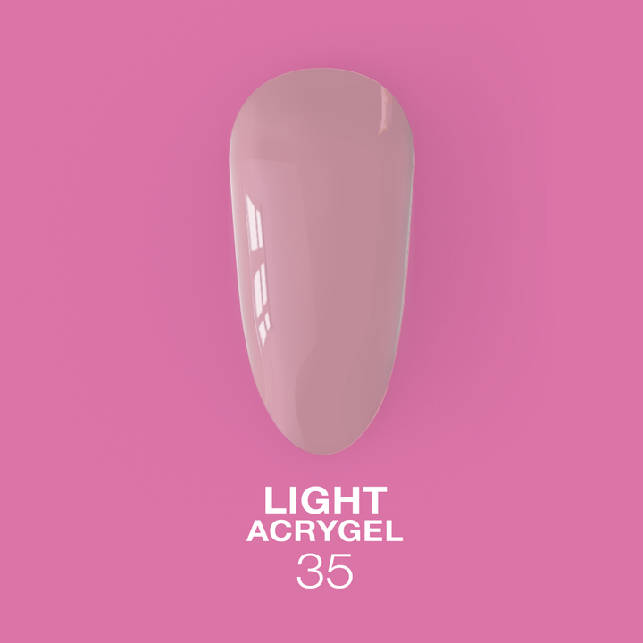 LUNAmoon. Light Acrygel #35 Mauve pink, 30 ml, flüssiges Gel, fliederrosa #4