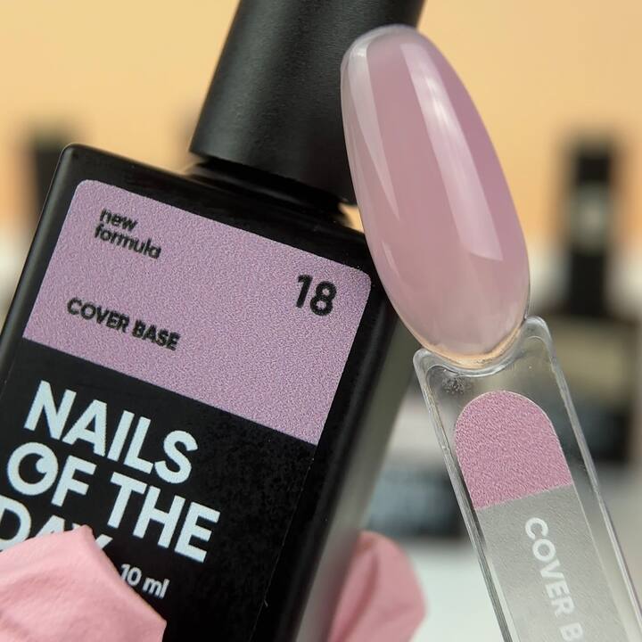 NOTD. Cover Base, NEW Formula #18, 10 ml, pink camouflage base #3
