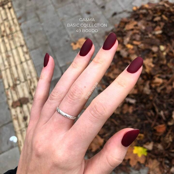 GA&MA. Gel polish #49 BORDEAUX, 10 ml, гель-лак, бордо #5