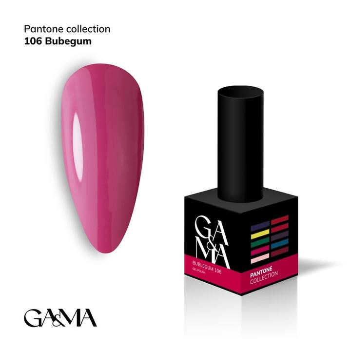 GA&MA. Gel polish #106 BUBBLEGUM, 10 ml, gel polish #1