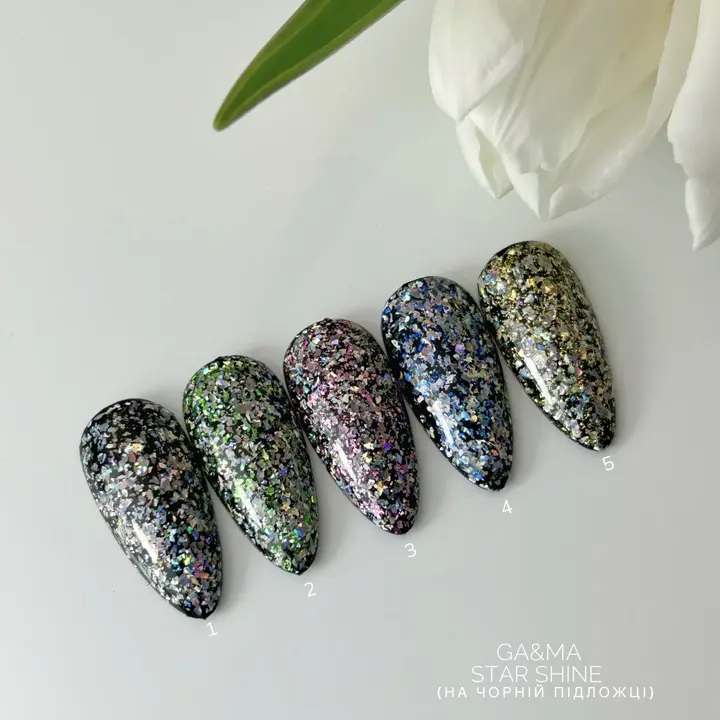 GA&MA. Gel polish, Star Shine #004, 5 g, Gel Polish für Design #6