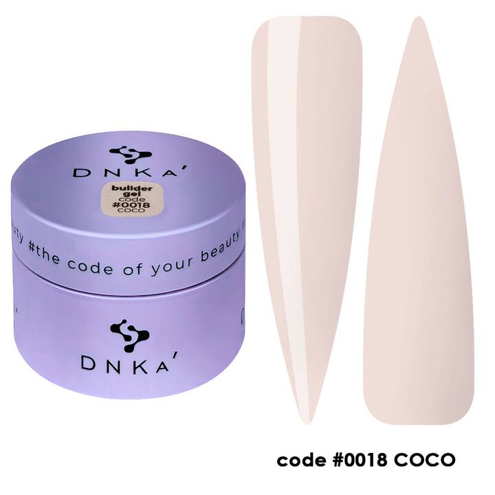 DNKa’. Builder Gel #0018 Coco, 30 ml, gel constructor #1