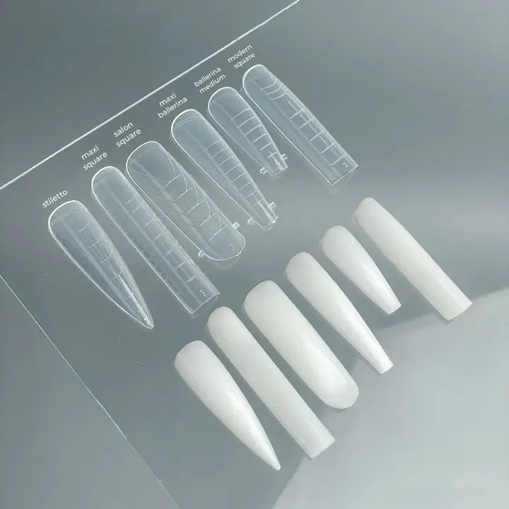 GA&MA. Top nail forms Salon Square, верхні форми для нарощування (чіткий квадрат), 120 шт #5