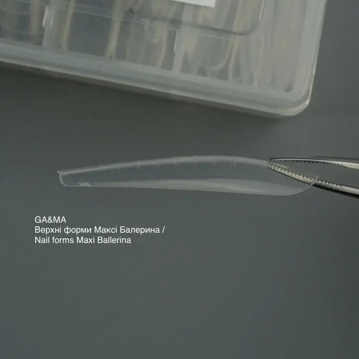 GA&MA. Top nail forms Maxi Ballerina (Maxi Coffin), верхні форми для нарощування, балерина максі #3