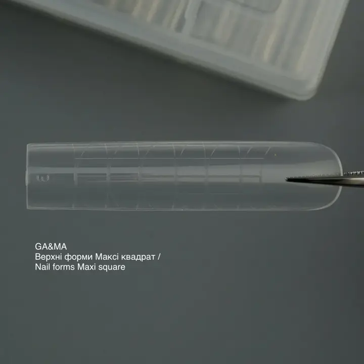 GA&MA. Top nail forms Maxi Square, верхні форми для нарощування (максі квадрат), 120 шт #2