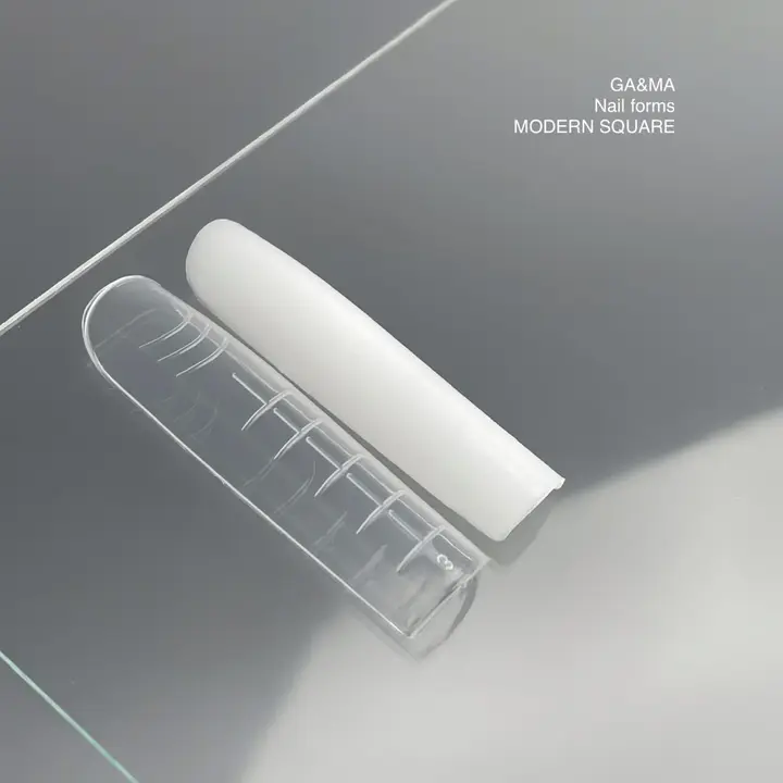 GA&MA. Top nail forms Modern Square, верхні форми для нарощування (арочний квадрат), 120 шт #4
