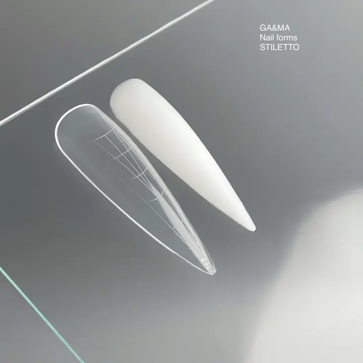 GA&MA. Top nail forms Stiletto, верхні форми для нарощування (стилет), 120 шт #4