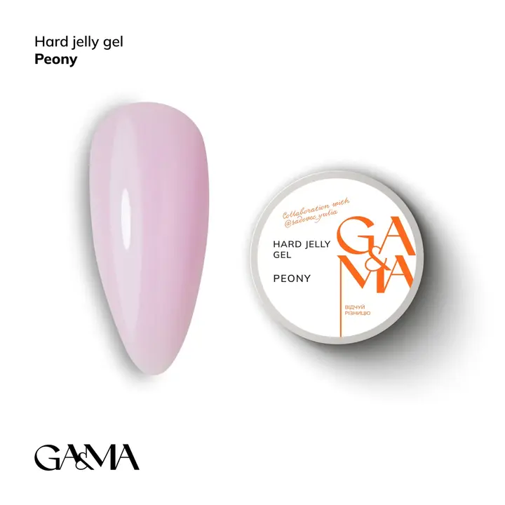 GA&MA. Hard Jelly Gel, Peony, 30 ml, gel jelly rose tendre #1