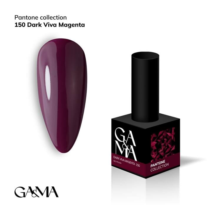 GA&MA. Gel polish #150 Dark Viva Magenta, 10 ml, гель-лак #1