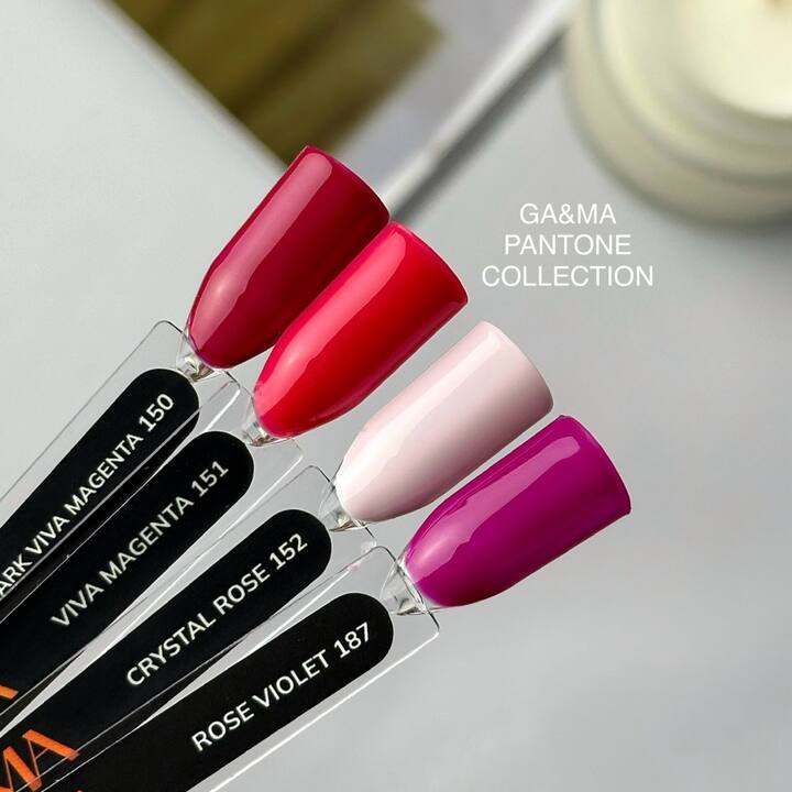 GA&MA. Gel polish #150 Dark Viva Magenta, 10 ml, гель-лак #2