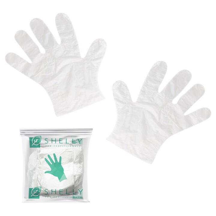 SHELLY. SET. Cream Gloves for manicure, 10 pcs. Set de gants crème pour manucure, 10 pièces #2