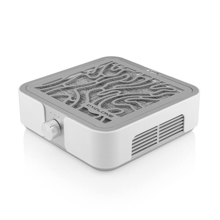 CYCLONE. Desktop portable Nail dust collector, "CYCLONE X2 SILVER", 72W. Надпотужна витяжка з додатковим USB-портом #1