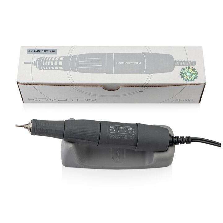 KRYPTON. Nail drill XPS-400 WHITE/GRAY 65 W. Фрезер для манікюру та педикюру, 40 тісяч оборотів, реверс #5