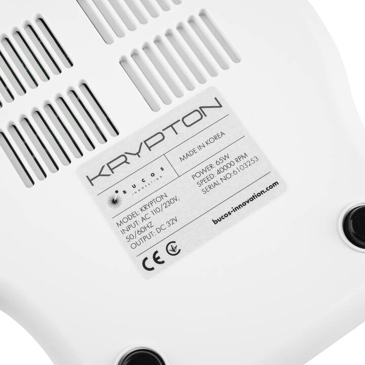 KRYPTON. Nail drill XPS-400 WHITE/PURPLE 65 W. Фрезер для манікюру та педикюру #10