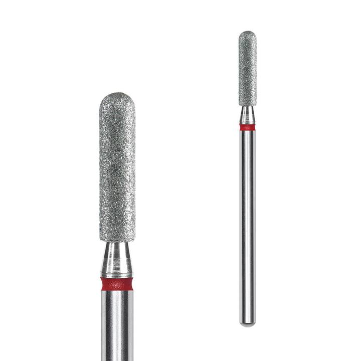 STALEKS. Diamantfrees "CILINDER AFGEROND" rood, Ø 2.5 mm — STALEKS, NAILSMADE