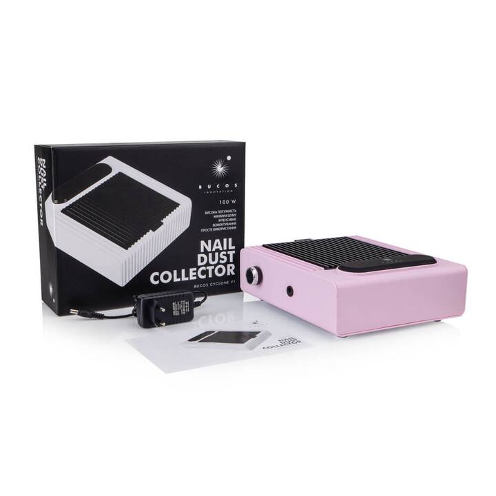 CYCLONE. Desktop portable Nail dust Collector "CYCLONE V1 PINK" with HEPA-filter, 100W. Aspiratore da tavolo con filtro HEPA rosa #5