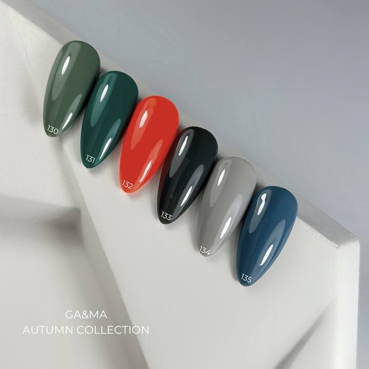 GA&MA. Gel polish #130 Moss, 10 ml, gel polish, musgo #9