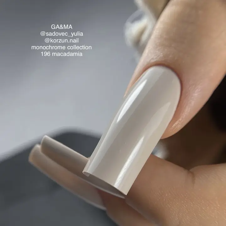 GA&MA. Gel polish #196 Macadamia, 10 ml, gel polish, Makadamia #2