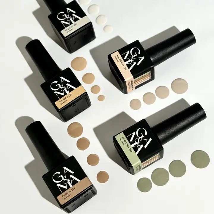 GA&MA. Gel polish #196 Macadamia, 10 ml, gel polish, Makadamia #4
