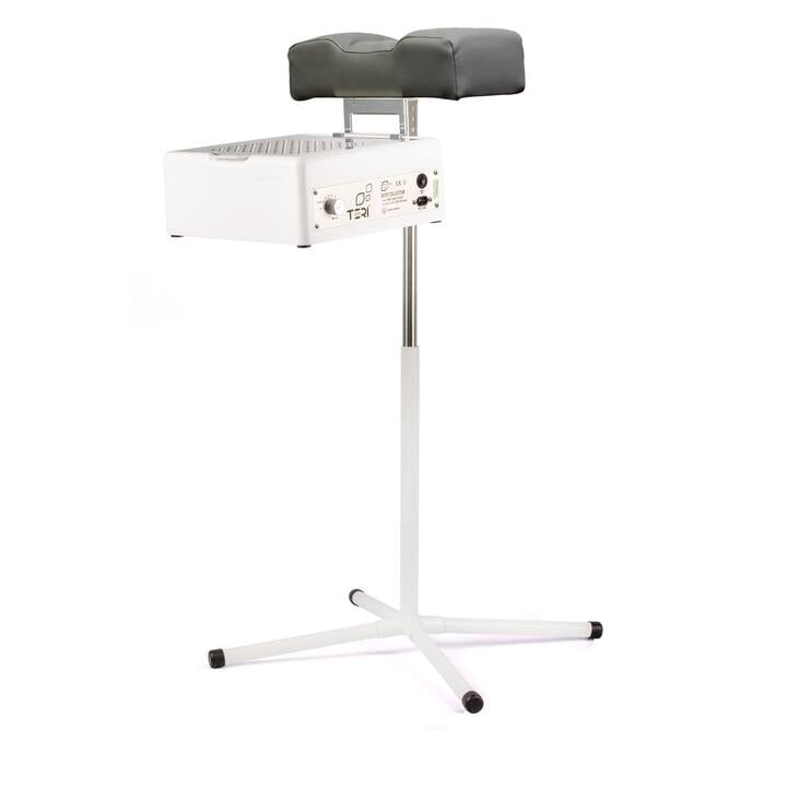 Teri. Pedicure stand for nail dust collector, graphite. Педикюрна підставка для настільних витяжок з графітовим верхом (під замовлення) #2