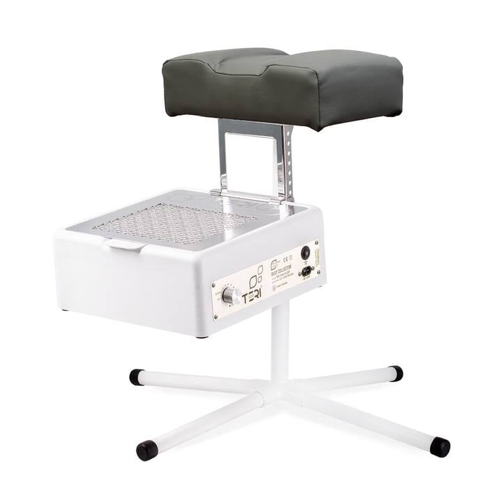 Teri. Pedicure stand for nail dust collector, graphite. Педикюрна підставка для настільних витяжок з графітовим верхом (під замовлення) #1