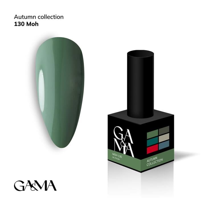 GA&MA. Gel polish #130 Moss, 10 ml, gel polish, musgo #1