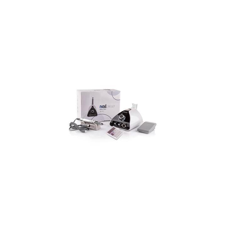 BUCOS. Nail drill "Bucos ZS-711", white, 65W. Фрезер + 6 покращених фрез, 35 тисяч оборотів, реверс,  білий корпус #4