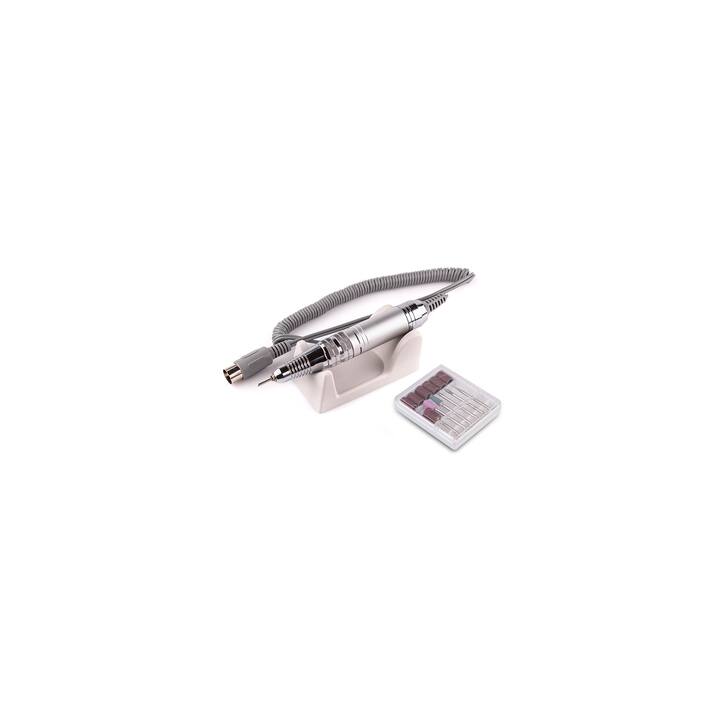 BUCOS. Nail drill "Bucos ZS-711", white, 65W. Фрезер + 6 покращених фрез, 35 тисяч оборотів, реверс,  білий корпус #2
