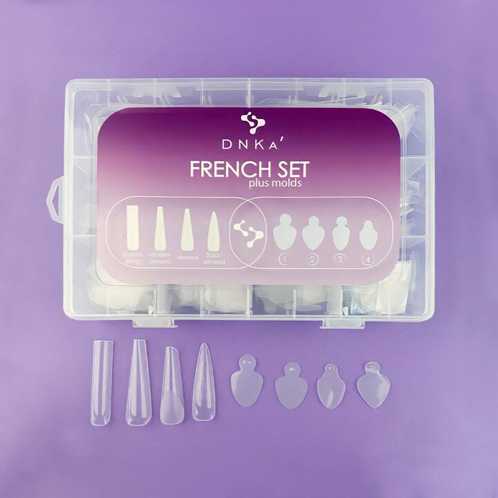DNKa’. French Set plus molds DNKa, 192/96pcs. Френч сет (верхні форми + молди) 192/96 шт #1