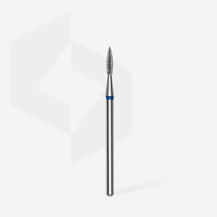 STALEKS. Фреза алмазна "ПОЛУМ'Я" синя, Ø 1.8 mm, гостра #2